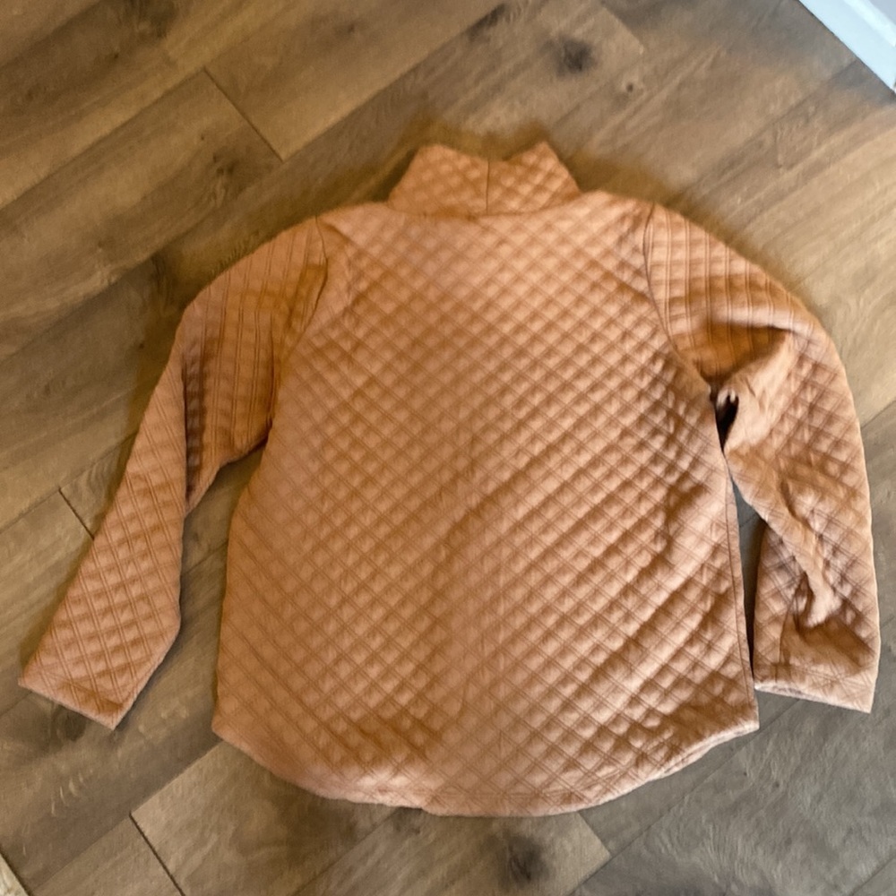 J Crew Factory Quilted mockneck pullover sweatshirt size Small L14 - Picture 10 of 10